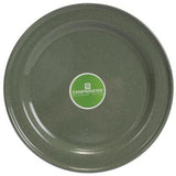 Campmaster 26cm Green Enamel Plate - Pack of 12