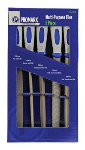 (5 pc) Promark Soft Grip Assorted File Set