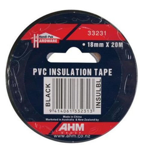 (Roll) Handipak 33231 18mm x 20M Black PVC Insulation Tape