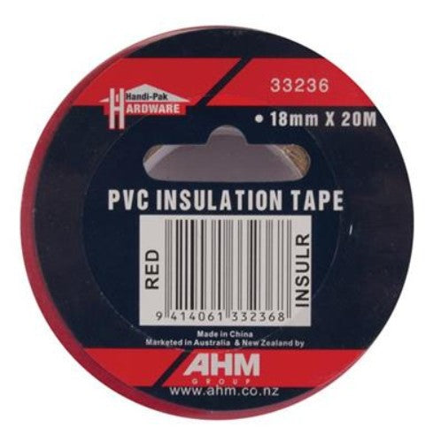 (Roll) Handipak 33236 18mm x 20M Red PVC Insulation Tape