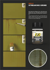 AK Interactive - Weathering Products - Streaking Grime General 35ml