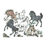 Funny Mat Large - Horses - Akademi