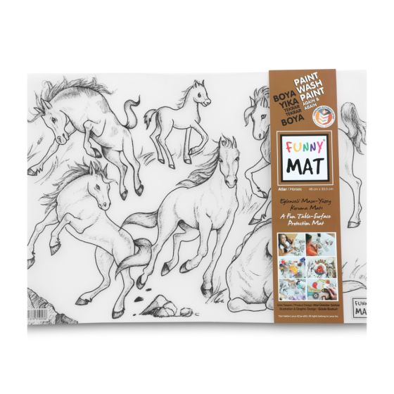 Funny Mat Large - Horses - Akademi