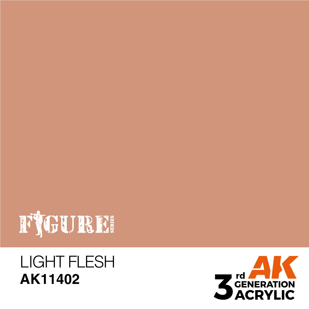 AK Interactive - 3 Gen Figures Acrylics - Light Flesh 17ml