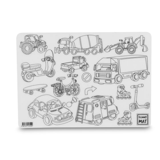 Funny Mat Small - Vehicles - Akademi