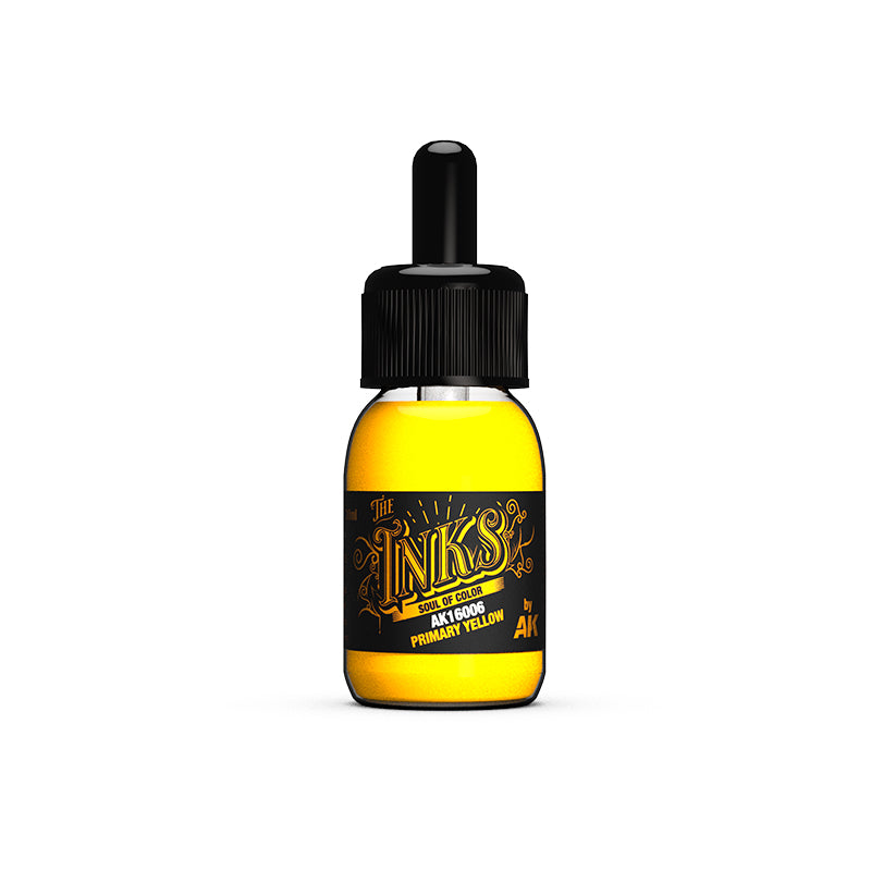 AK Interactive - The Inks - Primary Yellow 30ml - Model Paint