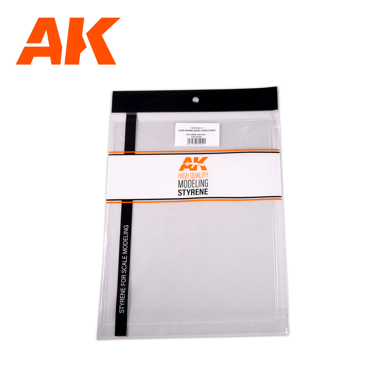 Ak Interactive - Styrene  - 0.20 mm/0.008'' Thickness-Clear Organic Glass/Acryl