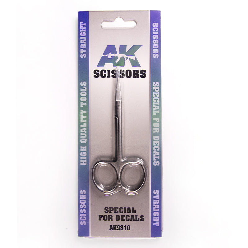 Ak Interactive - Tools  - Scissors Straight. (Special Decals And Paper)