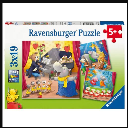 Ravensburger - Animals on stage 3x49pc