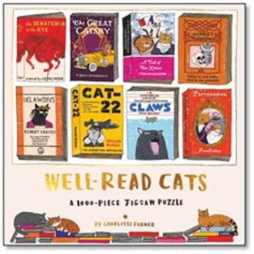Well-Read Cats 1000-Piece Literary Jigsaw Puzzle