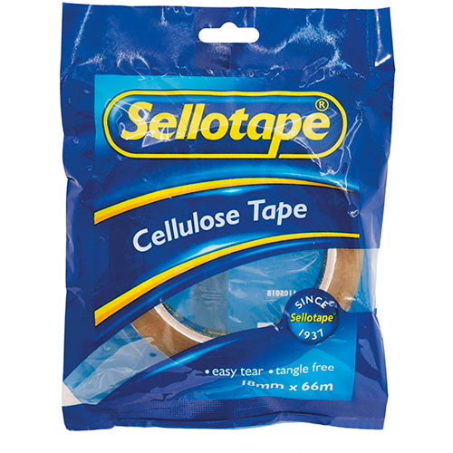 Sellotape Cellulose Tape 18Mmx66M ea