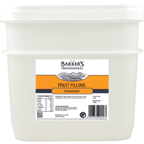 Barker's Strawberry Fruit Filling 12kg