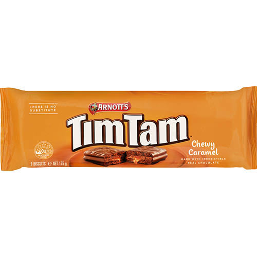 Arnott's Tim Tam Chewy Caramel Biscuits 175g