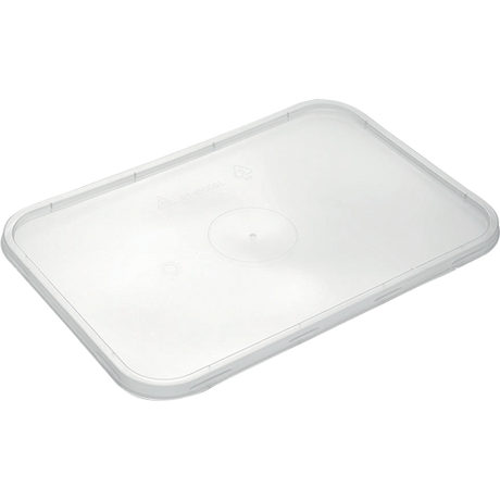 Set of 50 durable flat lids for BS-850D, BS-900, and BS-980 containers, designed for freshness and spill prevention.