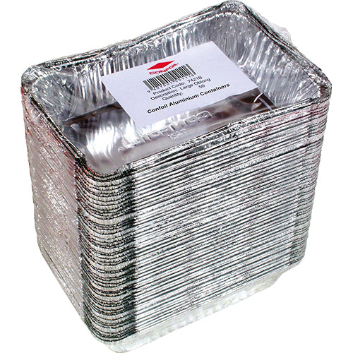 Confoil Takeaway Tray Large Oblong 7421B 50ea