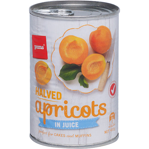 Pams Apricots Halves in Juice 410g