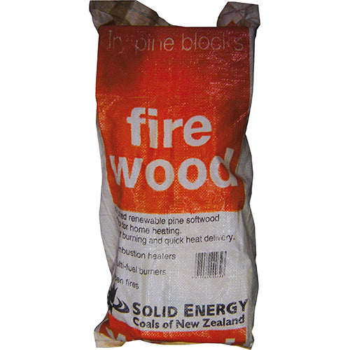 Solid Energy Pine Blocks Fire Wood 9kg