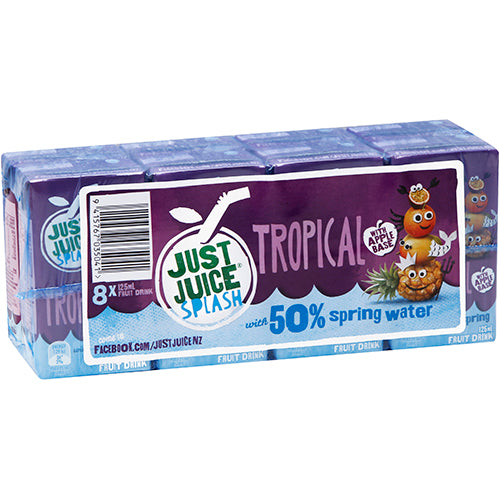 Just Juice Splash Tropical Fruit Juice 8 x 125ml