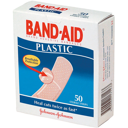 Band-Aid Plastic Strips 50pk