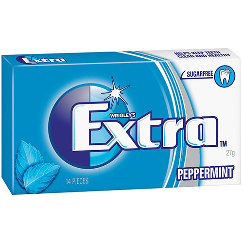 Wrigley's Extra Peppermint Sugarfree Gum 24 x 27g