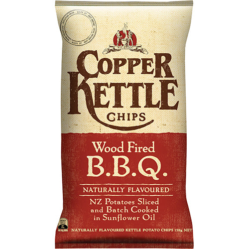 Copper Kettle Wood Fired BBQ Potato Chips 150g