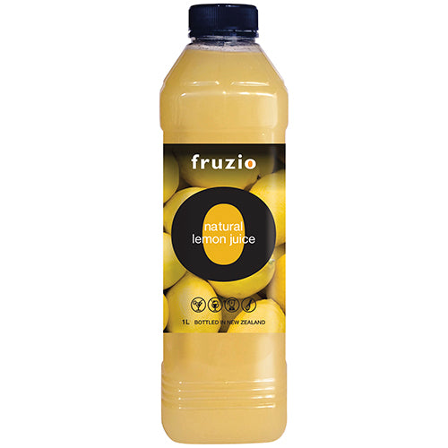 Fruzio Premium Natural Lemon Juice 1L, made from organic lemons, perfect for cooking, drinks, and health benefits.