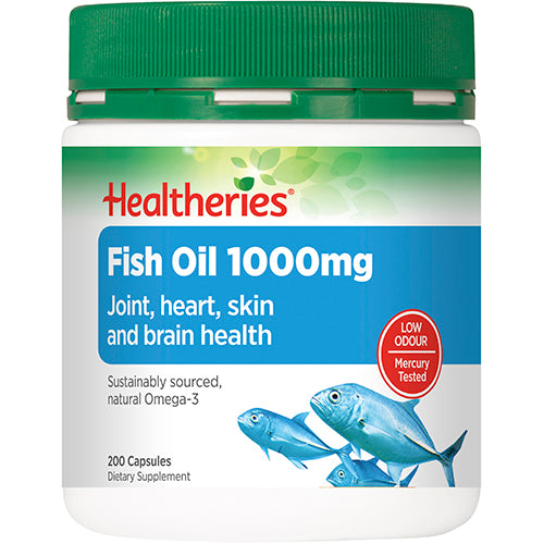 Healtheries Fish Oil 1000mg Capsules 200pk