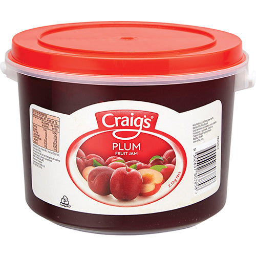 Craig's Plum Fruit Jam 2.5kg