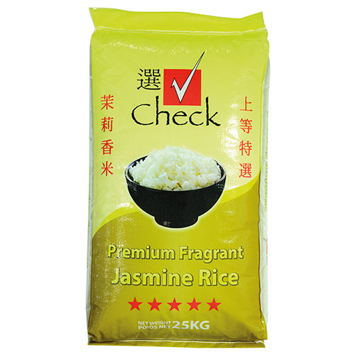 Check Long Grain Rice Cambodian Jasmine 25kg