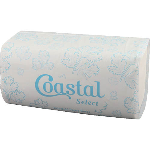 Coastal Virgin Interfold 1ply Hand Towels 200pk