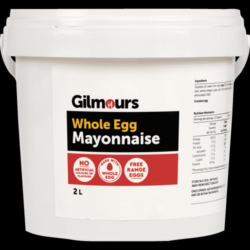 Gilmours Mayonnaise With Whole Egg 2l