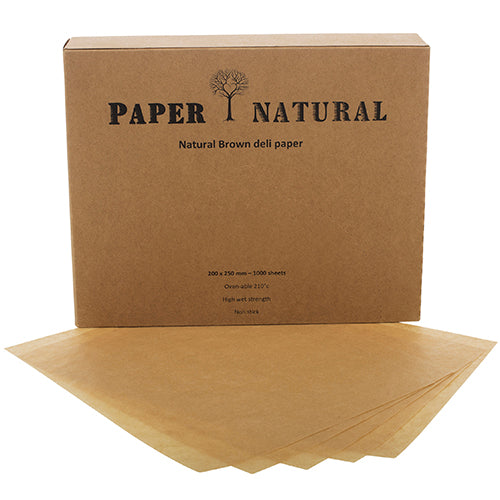 Tanco 200 x 250mm 39gsm Natural Brown Deli Paper 1000pk