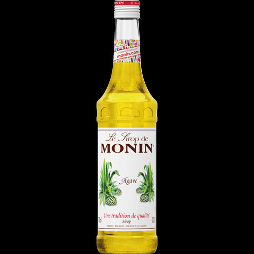 Monin Agave Syrup 700ml bottle, a natural sweetener for cocktails, coffee, and desserts with a low glycemic index.