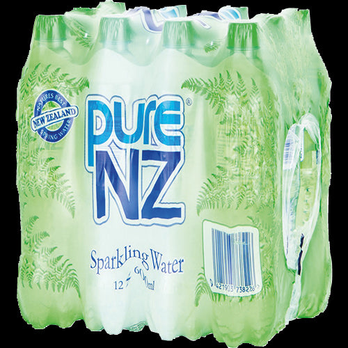 Pure NZ Sparkling Water 12 x 600ml