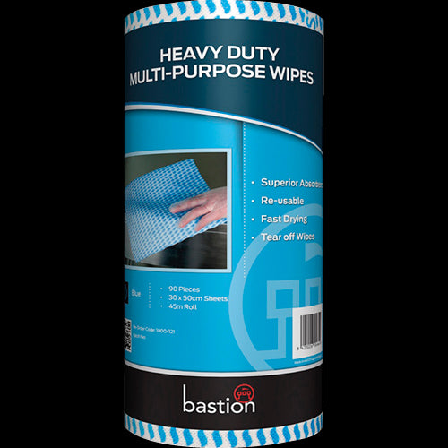 Bastion Heavy Duty Wipes Blue 1ea