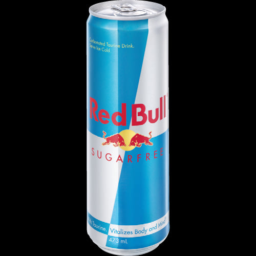 Red Bull Sugarfree Energy Drink 12-pack of 473ml cans, offers caffeine boost without sugar, perfect for active lifestyles.