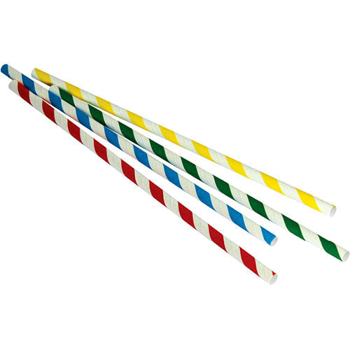 Huhtamaki Mixed Paper Straws 250pk