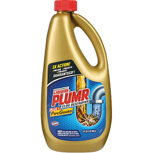 Liquid Plumr Clog Destroyer Plus Pipe Guard Glog Remover 946ml