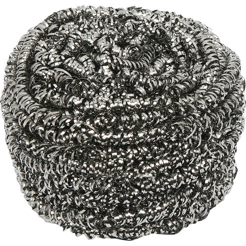 Edco 50g stainless steel scourer for tough grime and stains, safe for all surfaces, eco-friendly and reusable cleaning tool.