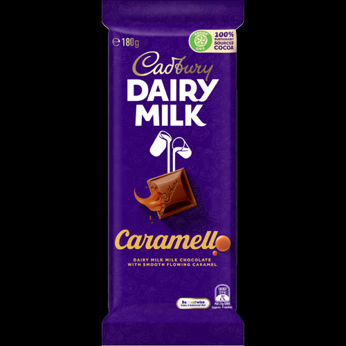 Cadbury Dairy Milk Dairy Milk Caramello Chocolate Block 180g