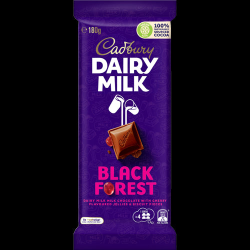 Cadbury Dairy Milk Dairy Milk Black Forest Chocolate Block 180g