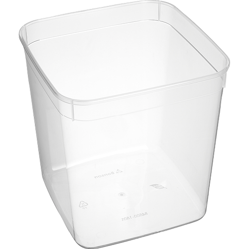 Bonson Square Plastic Container Clear 4.8L 10pk