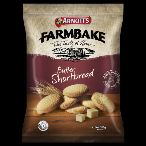 Arnott's Farmbake Butter Shortbread Biscuits 310g