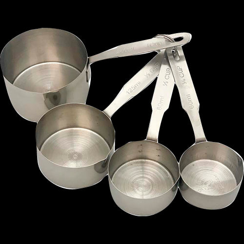 MEASURING Stainless Steel Measuring Cup Set 4 Piece 60-250ml 1pk