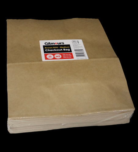 Gilmours Checkout Bag Medium 350x290x150mm 50pk