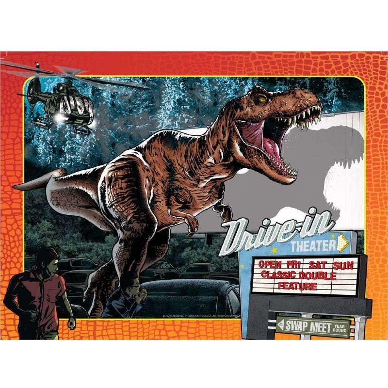 Puzzle - Set of Four Jurassic Dominion, 96pc Frame Tray Series