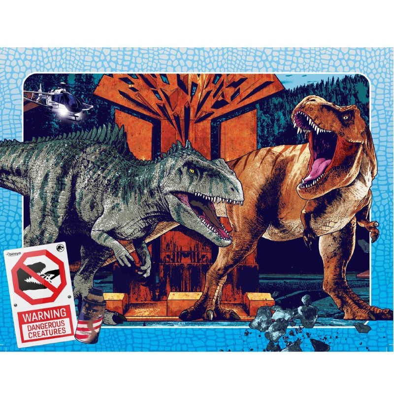 Puzzle - Set of Four Jurassic Dominion, 96pc Frame Tray Series