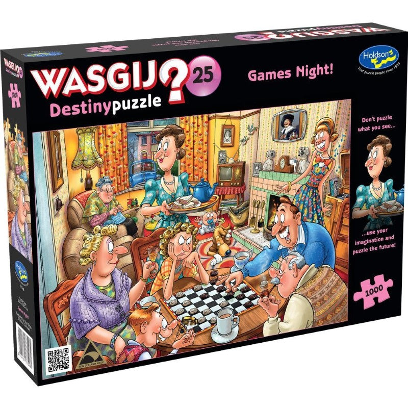 Puzzle - Wasgij Destiny 25 - 1000pc (Games Night!)