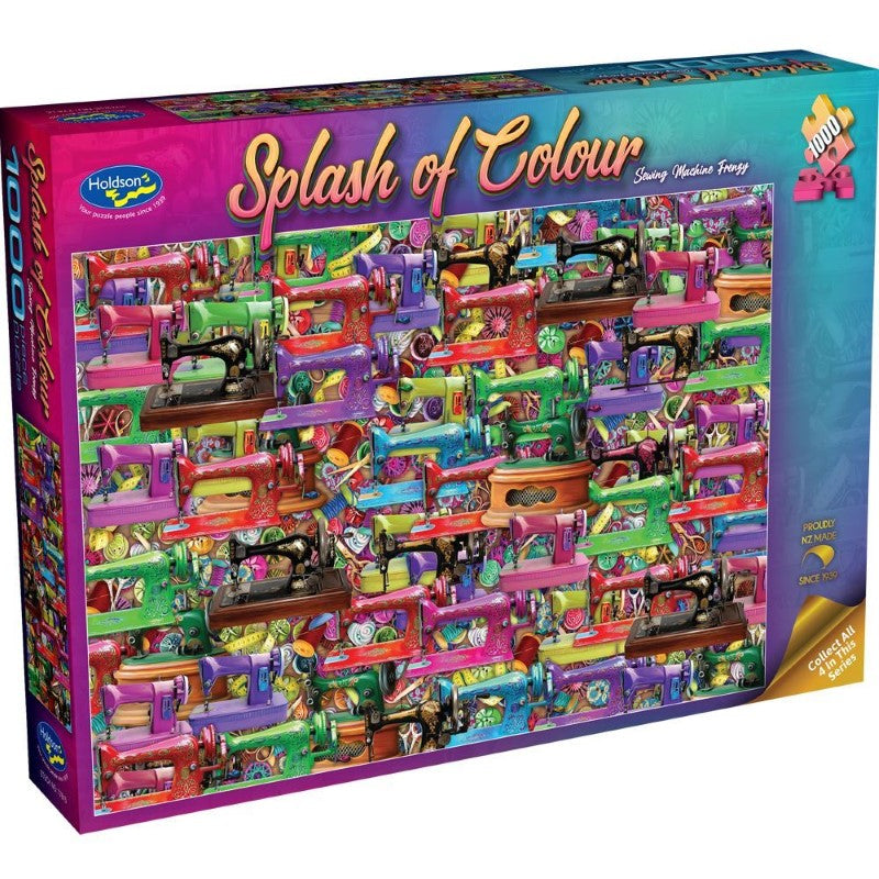 Puzzle - Splash of Colour, 1000pc (Sewing Machine Frenzy)