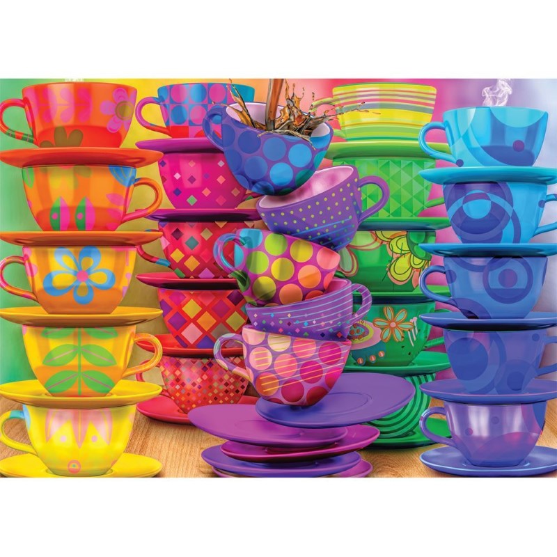 Puzzle - Splash of Colour, 1000pc (Stacked Rainbow)